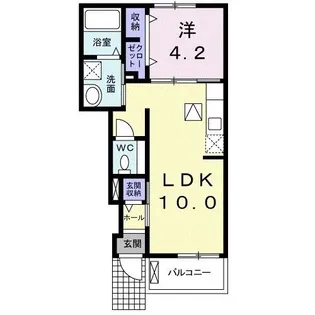 カーサ・ヴィオラ【1階】の間取り