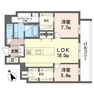 Prime Stage VII【2階】の間取り