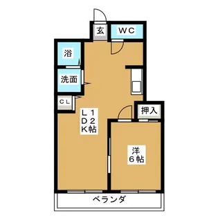 山八第1ビル【4階】の間取り