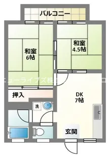 小林ハイツ【2階】の間取り