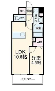 オープンレジデンシア池下THE ONE【7階】の間取り