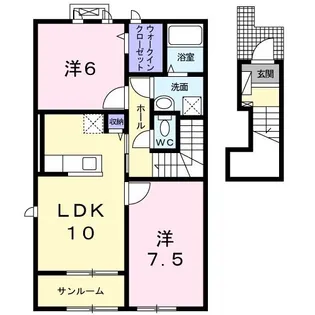 ル ボノー II【2階】の間取り