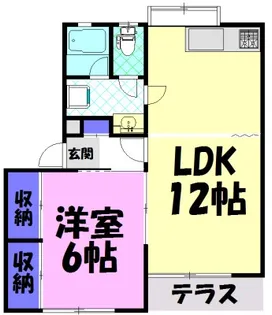 アザレヤサンハイム A【1階】の間取り