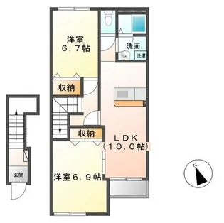 Solana(ソラーナ)【2階】の間取り