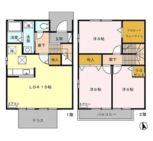 プリズムパーク B棟の間取り