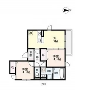 ハウス オブ グレイス【3階】の間取り