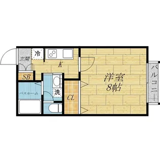 メドウズ【2階】の間取り