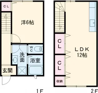 ヴェルジュ荒木 A棟の間取り