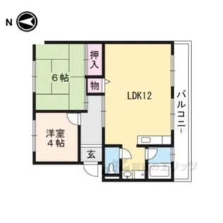 南井ハイツ【3階】の間取り