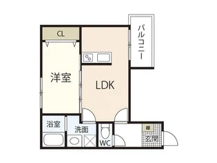アドバンス矢野西A棟【1階】の間取り