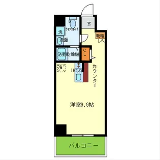 パウゼドーム前【8階】の間取り