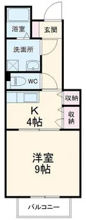 テニメントハウスフルール【1階】の間取り