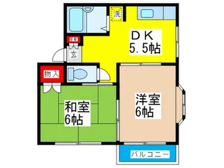 メゾンプルミエ【2階】の間取り