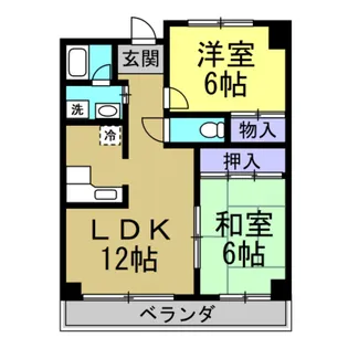 ユートピアタウンII【6階】の間取り