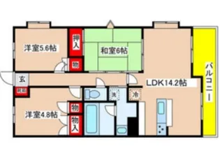 シャトー高石【2階】の間取り