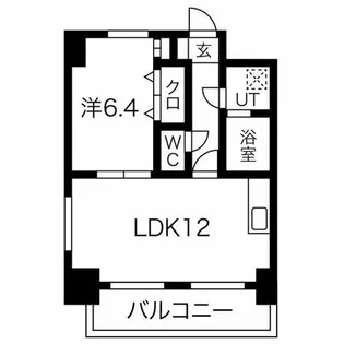 モアナコート【4階】の間取り