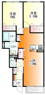 COCOON PALACE D【1階】の間取り