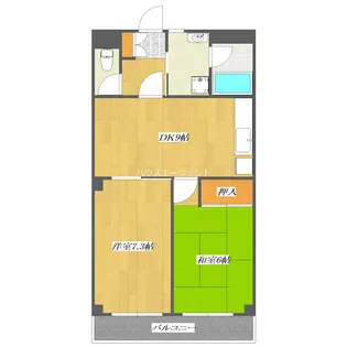 中葛西ハイツ【3階】の間取り