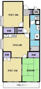 プレジデント六丁の目【2階】の間取り