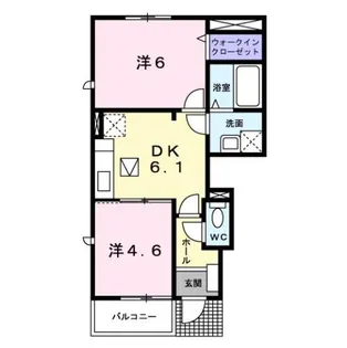 ファミール ハウスII B【1階】の間取り