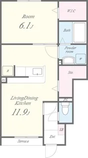 メモアールII【1階】の間取り