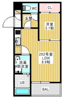 REGALEST PACE(レガリスト パーチェ)【2階】の間取り