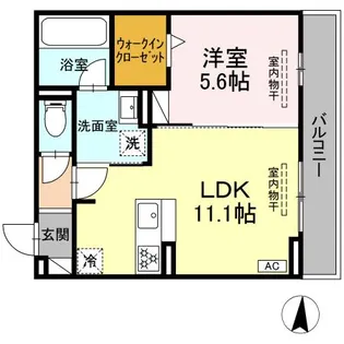 Dcrest若松町【3階】の間取り
