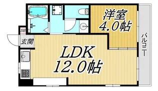 ウィズ富松II番館【3階】の間取り