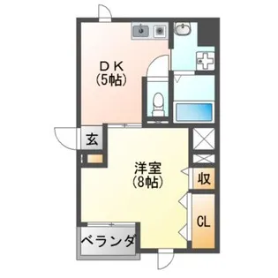 パスサイド21【3階】の間取り