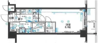 ステージファースト錦糸町アジールコート【2階】の間取り