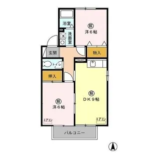 クロワール【2階】の間取り