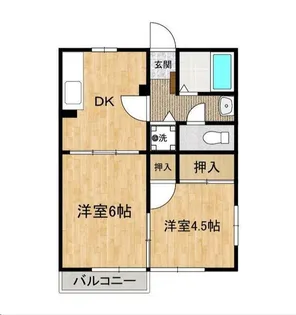 メゾンファミール【2階】の間取り