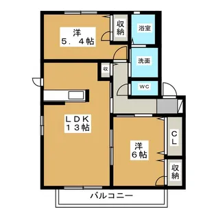 シャーメゾン・ヴェルデα【2階】の間取り