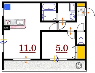 へーベルメゾン翠【4階】の間取り