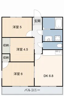 オレンジハイツ【3階】の間取り