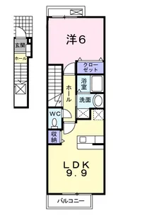 フィオーレII【2階】の間取り