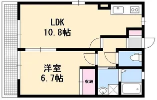 レトアKsII【1階】の間取り