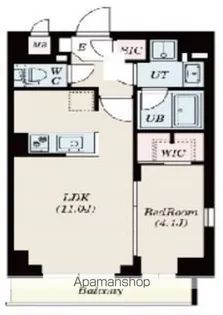SーRESIDENCE錦糸町South【8階】の間取り