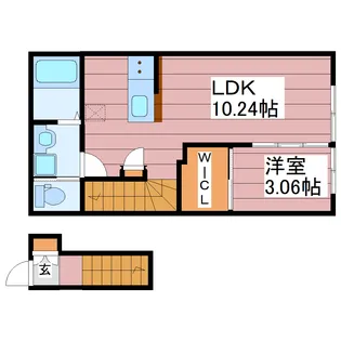 グランヴィラ八本松【2階】の間取り