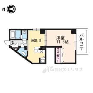 VAIL京都御苑【4階】の間取り