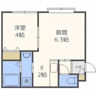 シェリール元町【3階】の間取り