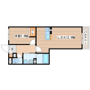 アビタシオン小田原長丁通【1階】の間取り