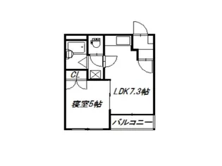 ピュアハウスアーバンシティ【1階】の間取り