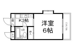 サンライズ淀【2階】の間取り