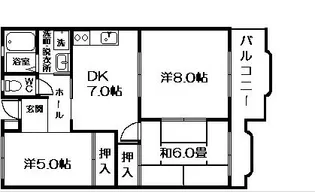 マンションインペリアル【2階】の間取り