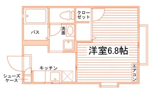 グレースハイムB【1階】の間取り
