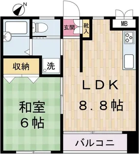 エコーハイツI【2階】の間取り