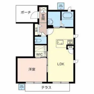 ヴィラ聖佳【1階】の間取り