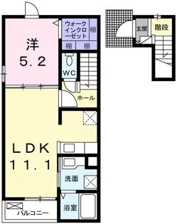 サンパレス安室【2階】の間取り