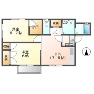 シャーメゾンU【1階】の間取り